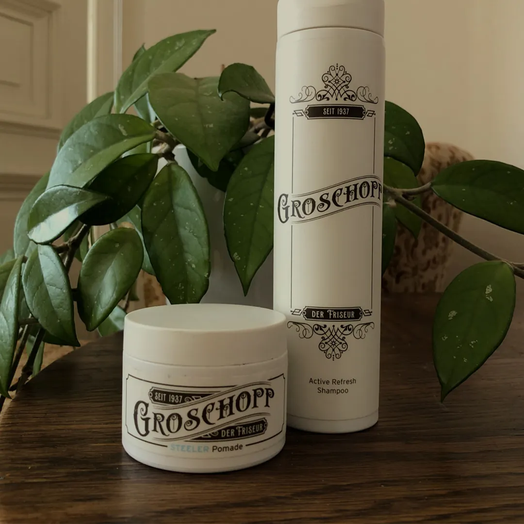 Groschopp Steeler Pomade und Active Refresh Shampoo